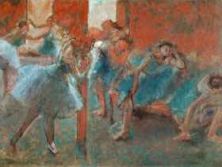 Haga click para ver la imagen ampliada dancers in rehearsal by degas.jpg